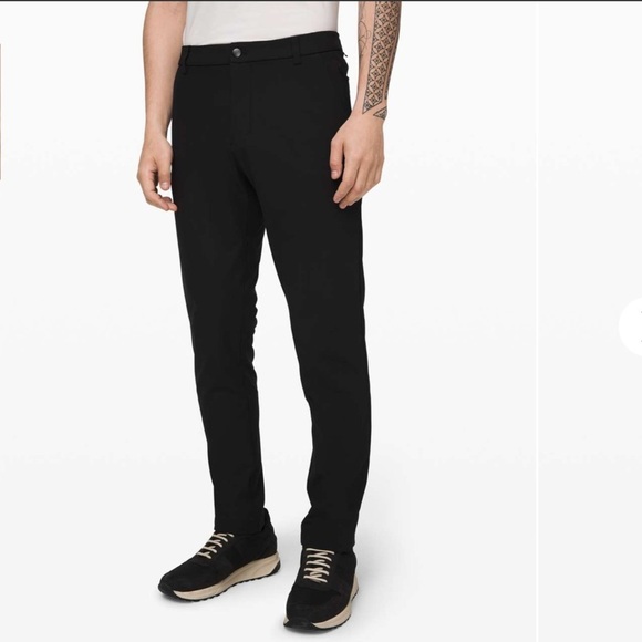 Lululemon Commission Pant Classic *Warpstreme 32" Black Sz 32 - Picture 2 of 16